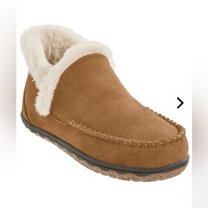 Natural Reflections fur ankle moccasins